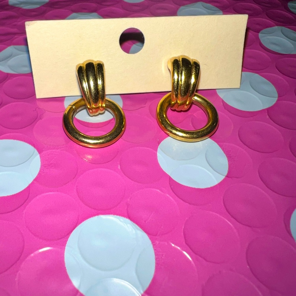 Goldtone door-knocker studs